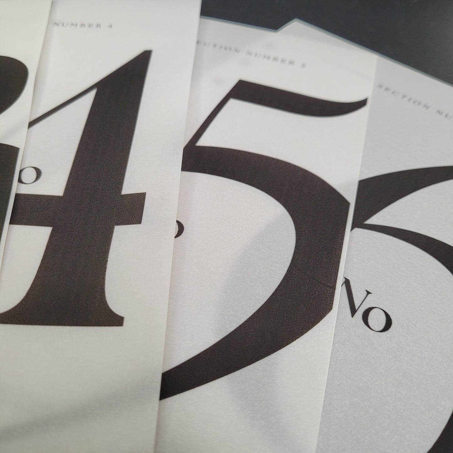 6-er Set Dashboards No. 1 - 6 transparent – Perfekte Organisation für Ihren Kalender oder Planer