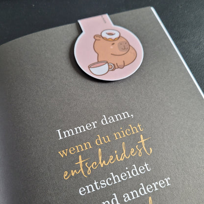 Lesezeichen cute Capybara - magnetisch - 002