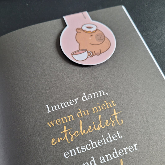 Lesezeichen cute Capybara - magnetisch - 002