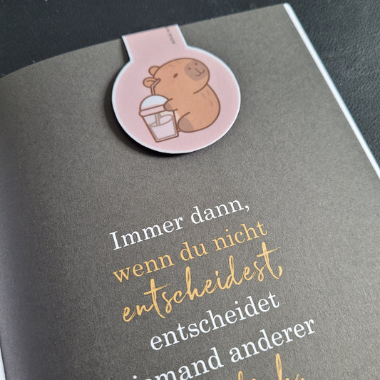 Lesezeichen cute Capybara - magnetisch - 003