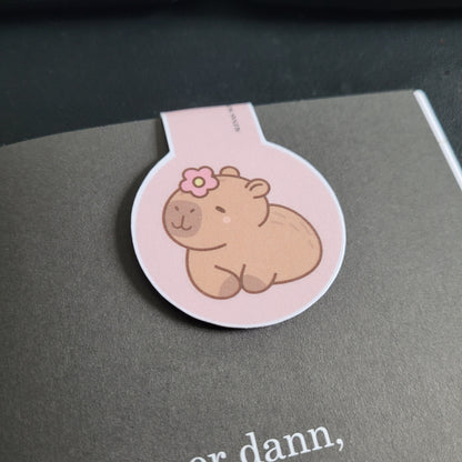 Lesezeichen cute Capybara - magnetisch - 004