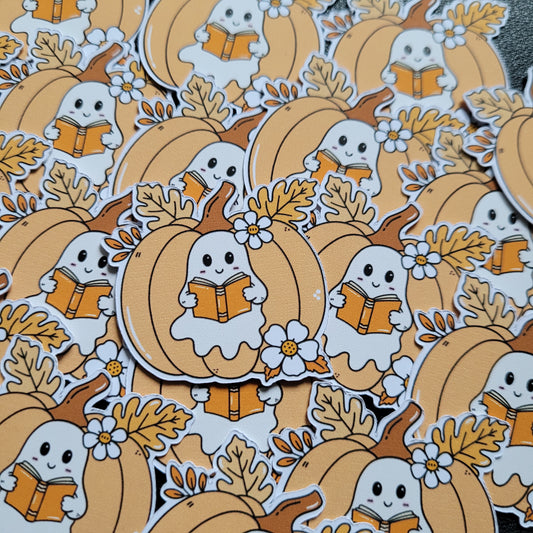 GHOSTY BOOKS Vinyl Sticker - 001