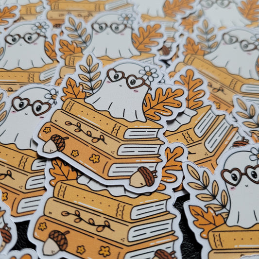 GHOSTY BOOKS Vinyl Sticker - 002