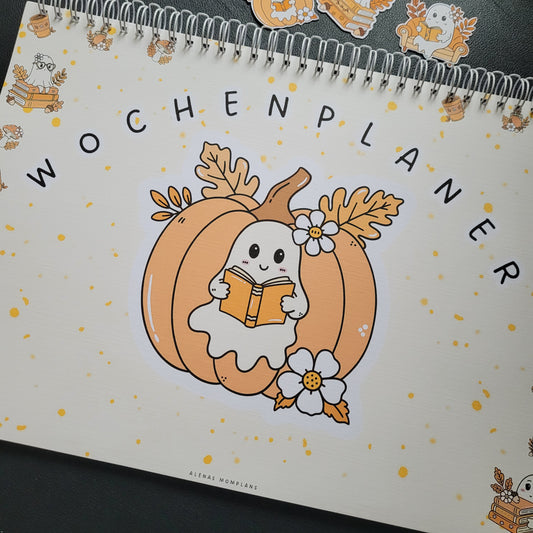 GHOSTY BOOKS - A4 Wochenplaner mit Spiralbindung