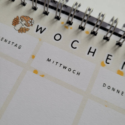GHOSTY BOOKS - A4 Wochenplaner mit Spiralbindung
