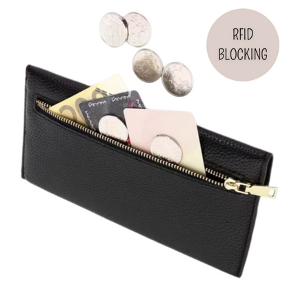 Wallet RFID BLOCKING - Geldbeutel in 4 Farben - weiches Leder