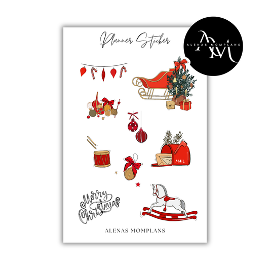 Planer Sticker - Traditional Christmas 002