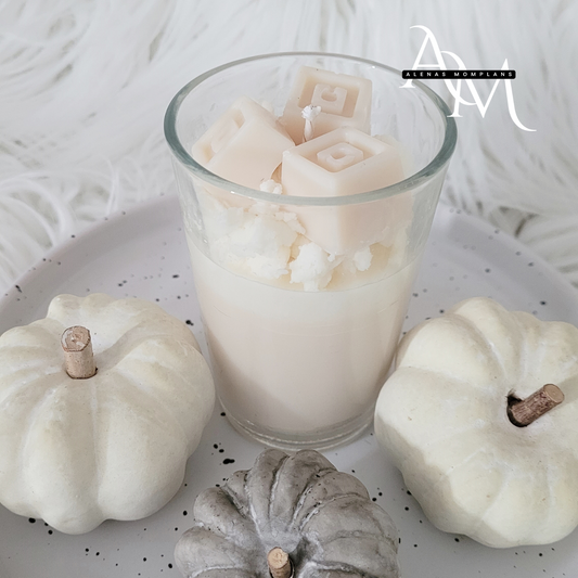 Handgemachte Sojawachskerze Pumpkin Honey mit biologischen Duftölen – 235 ml