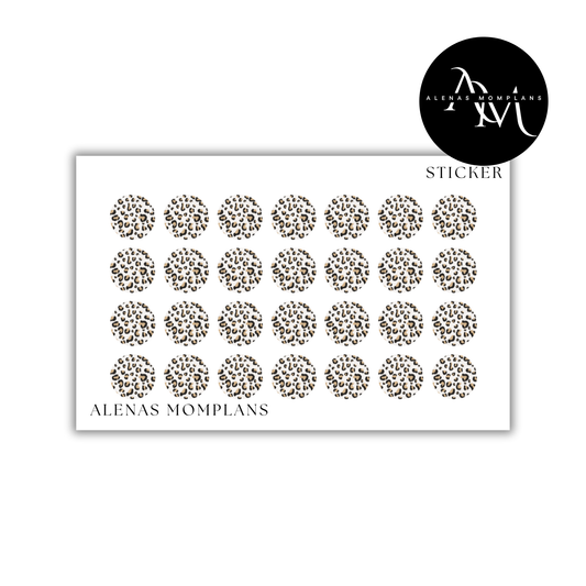 Planner Sticker Bogen - LEO DOTS 002