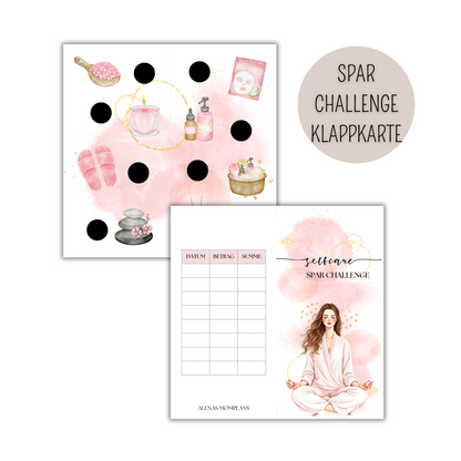 Spar Challenge 2-er Klappkarte - Selfcare, Wellness, Beauty