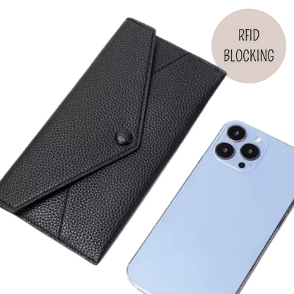 Wallet RFID BLOCKING - Geldbeutel in 4 Farben - weiches Leder