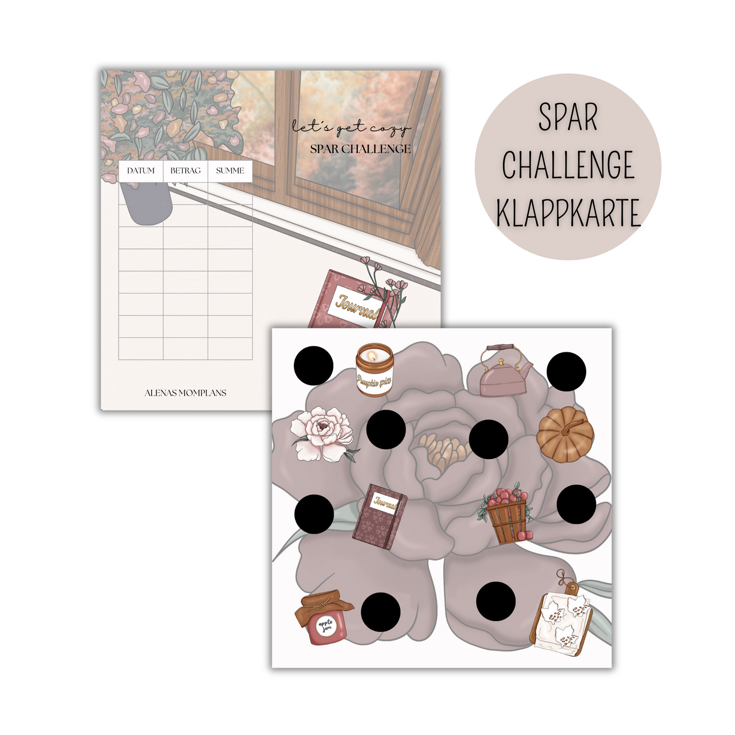 Spar Challenge 2-er Klappkarte - let´s get cozy