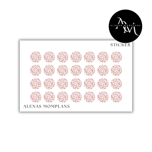 Planner Sticker Bogen - LEO DOTS 004