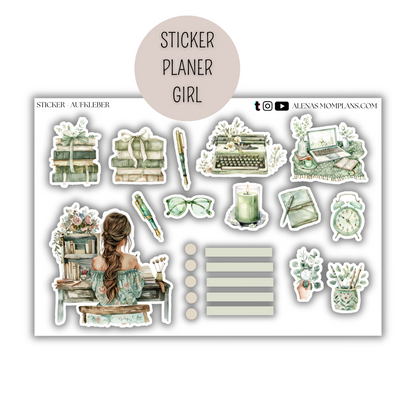 Planer Sticker - Sage Girl