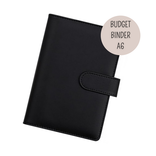 DELUXE BUDGET BINDER A6 für die Umschlagmethode - Soft Black