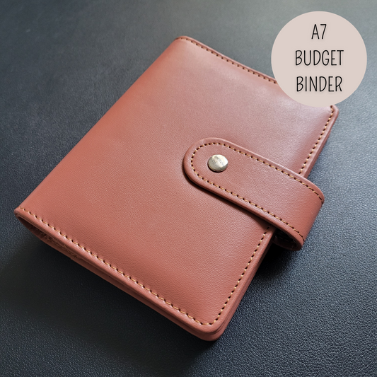 DELUXE BUDGET BINDER A7 für die Umschlagmethode - Soft Brown