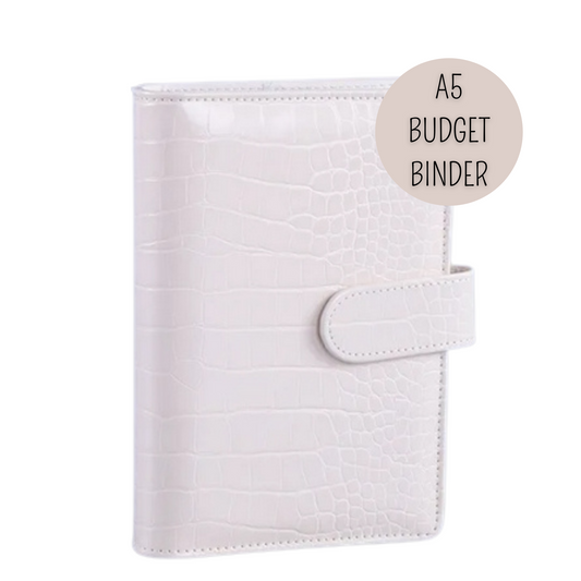 DELUXE Budgetbinder A5 - Croco beige