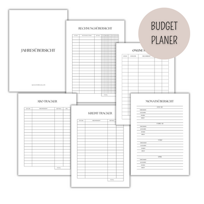 BUDGET PLANER STARTER Set - Alles was du brauchst um erfolgreich zu starten