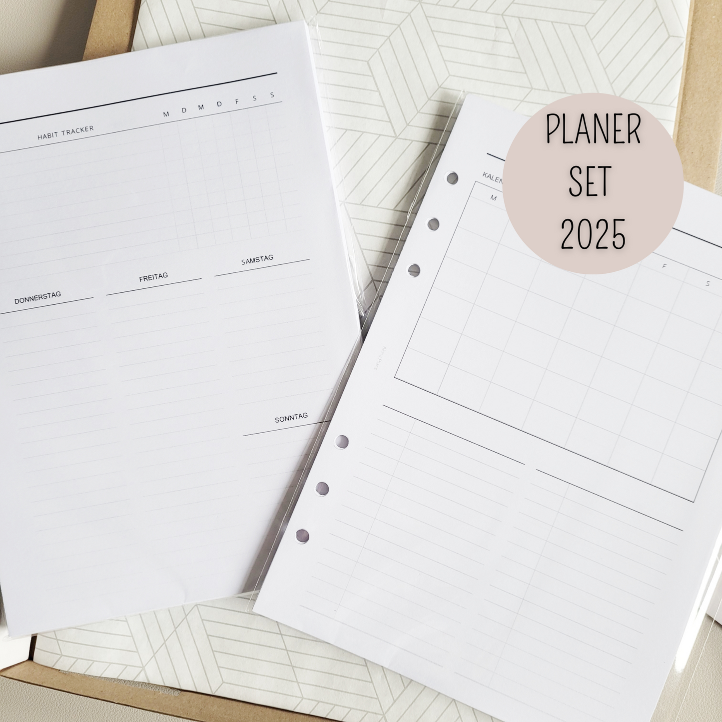 PLANER SET 2025 - Beginner Planungsset - Kalender Einlagen 2025