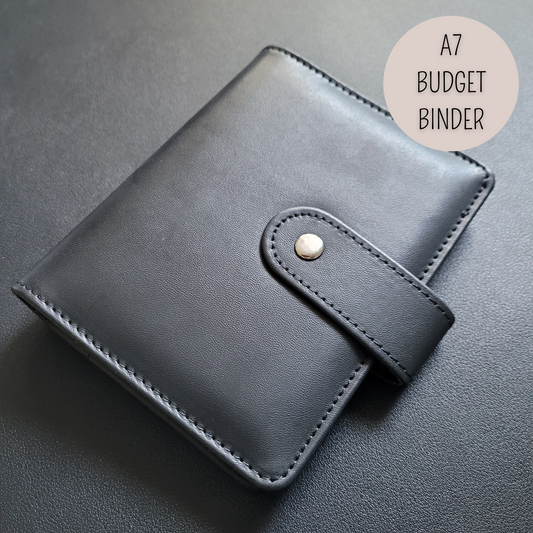 DELUXE BUDGET BINDER A7 für die Umschlagmethode - Soft Black