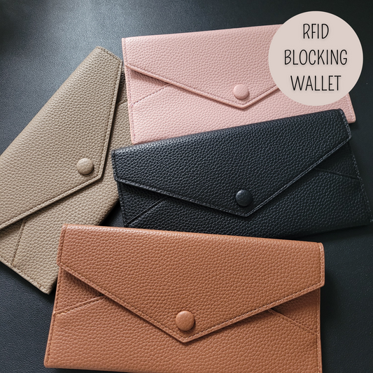 Wallet RFID BLOCKING - Geldbeutel in 4 Farben - weiches Leder
