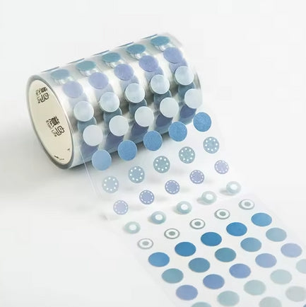Washi Sticker DOTS - 1 Rolle blau