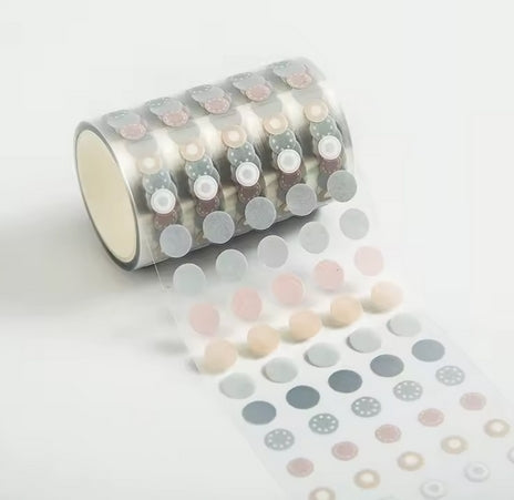 Washi Sticker DOTS - 1 Rolle bunt