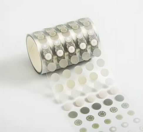 Washi Sticker DOTS - 1 Rolle grün