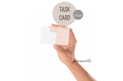 Planer Task Cards - MINIMALIST - frosted/Luxury Planner Deco - Visitenkartengröße