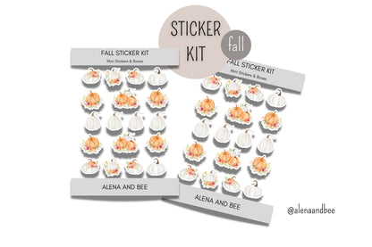 PUMPKINS & BOXES | Bullet Journal Stickers, Planner Stickers, Scrapbook Stickers/funktionale Sticker