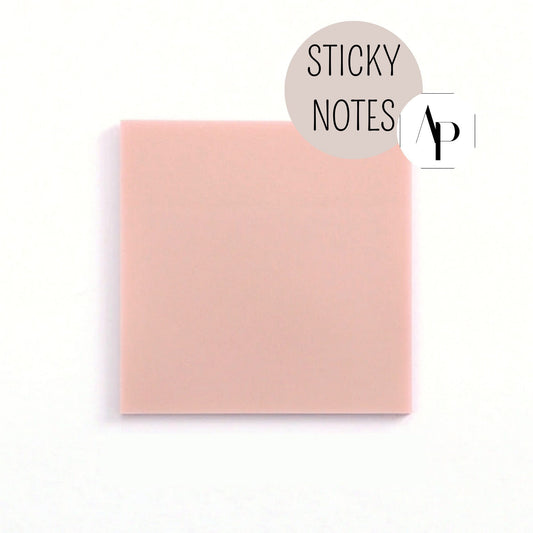 Sticky Notes - TRANSPARENT ROSE - wasserfest