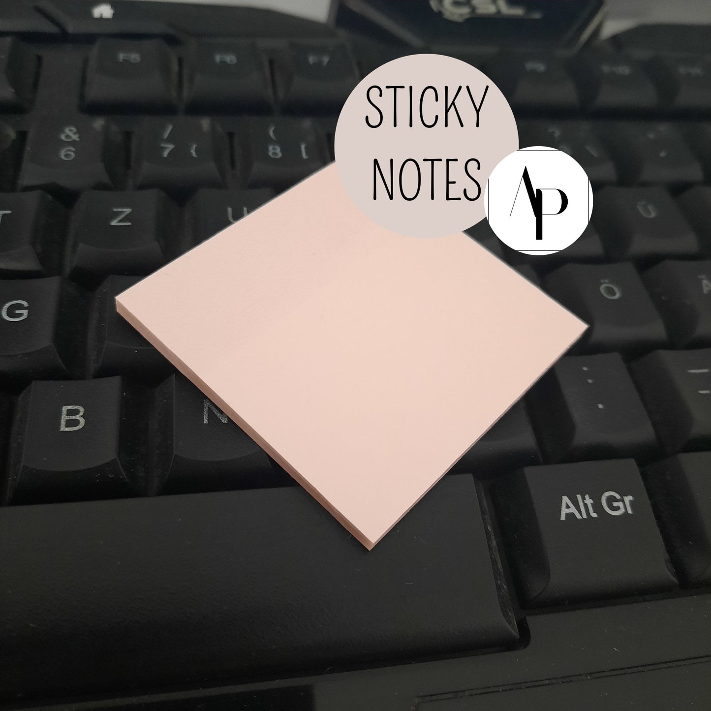 Sticky Notes - TRANSPARENT ROSE MINI - wasserfest