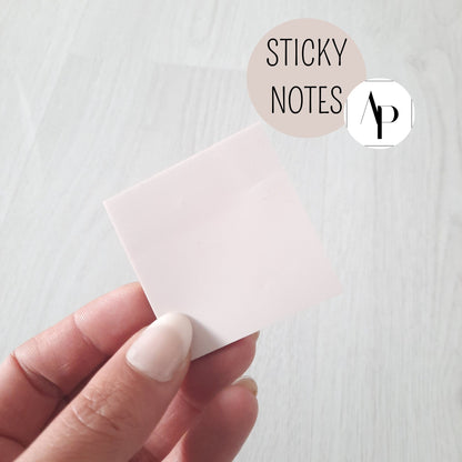 Sticky Notes - TRANSPARENT ROSE MINI - wasserfest