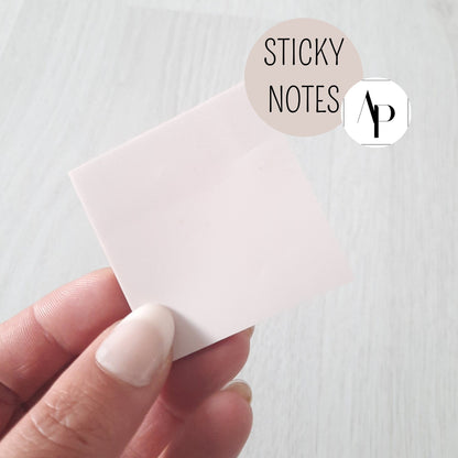 Sticky Notes - TRANSPARENT ROSE MINI - wasserfest