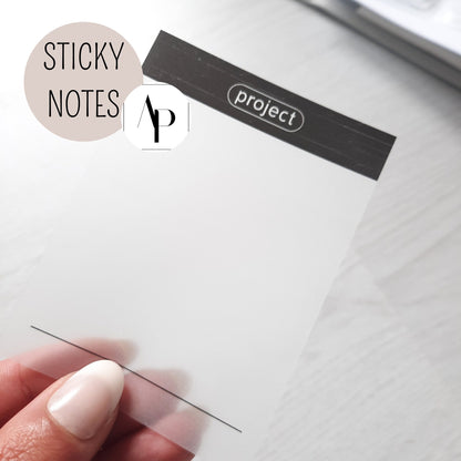 Sticky Notes - TRANSPARENT - wasserfest