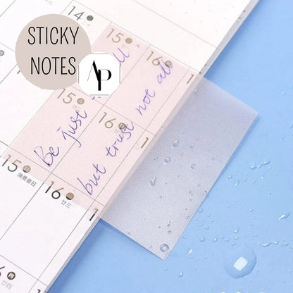 Sticky Notes - TRANSPARENT ROSE - wasserfest