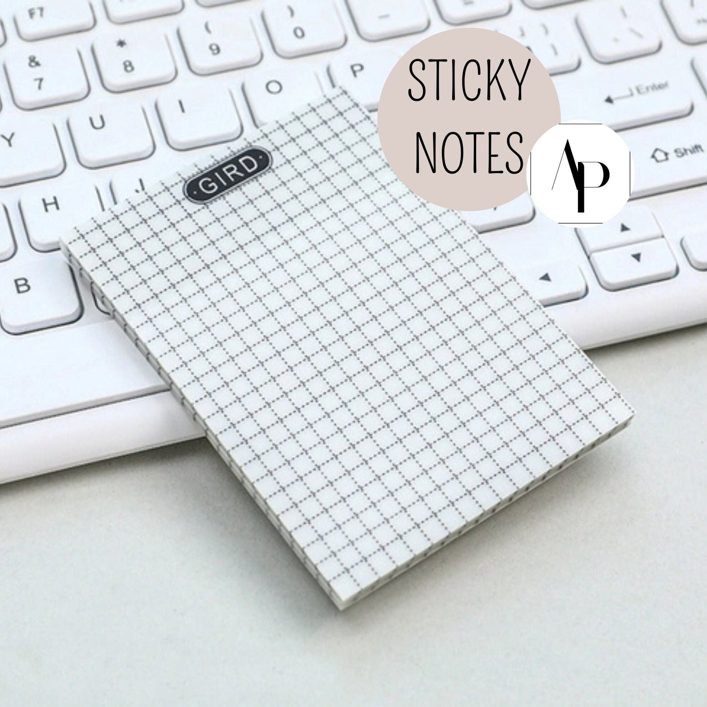 Sticky Notes - TRANSPARENT GRID - wasserfest