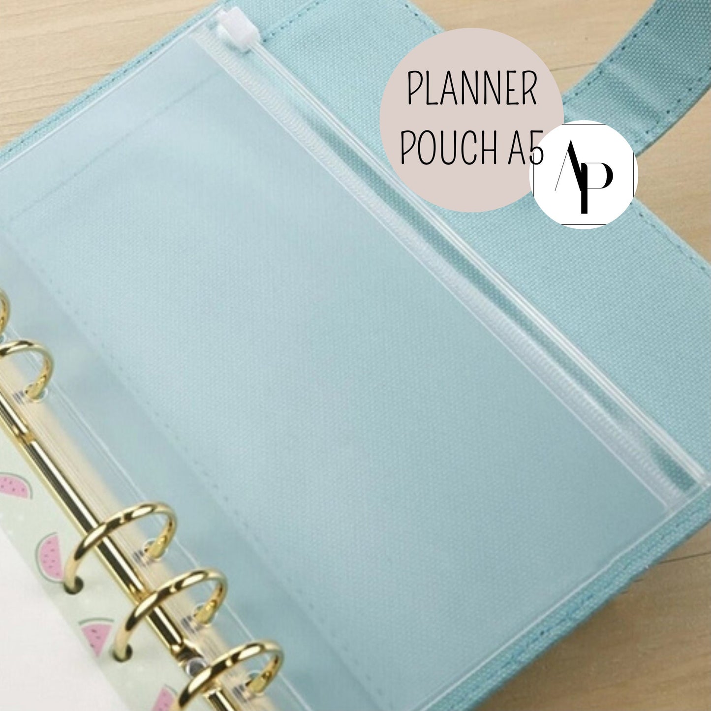 PVC Planner Pouch A5 - Zipper Tasche DIN A5 - Planner Deko