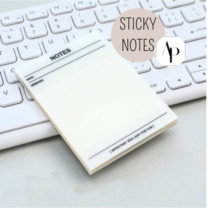 Sticky Notes - TRANSPARENT BLANK - wasserfest