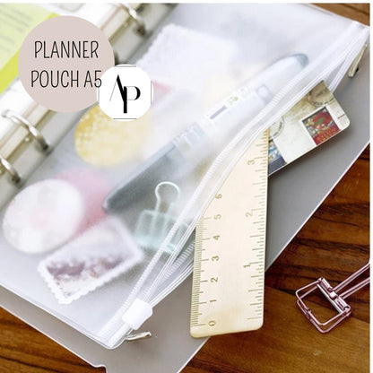 PVC Planner Pouch A5 - Zipper Tasche DIN A5 - Planner Deko