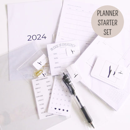 PLANNER STARTER SET - Beginner Planungsset - Kalender Einlagen 2025