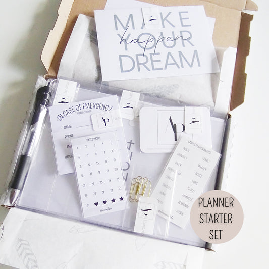 PLANNER STARTER SET - Beginner Planungsset - Kalender Einlagen 2025