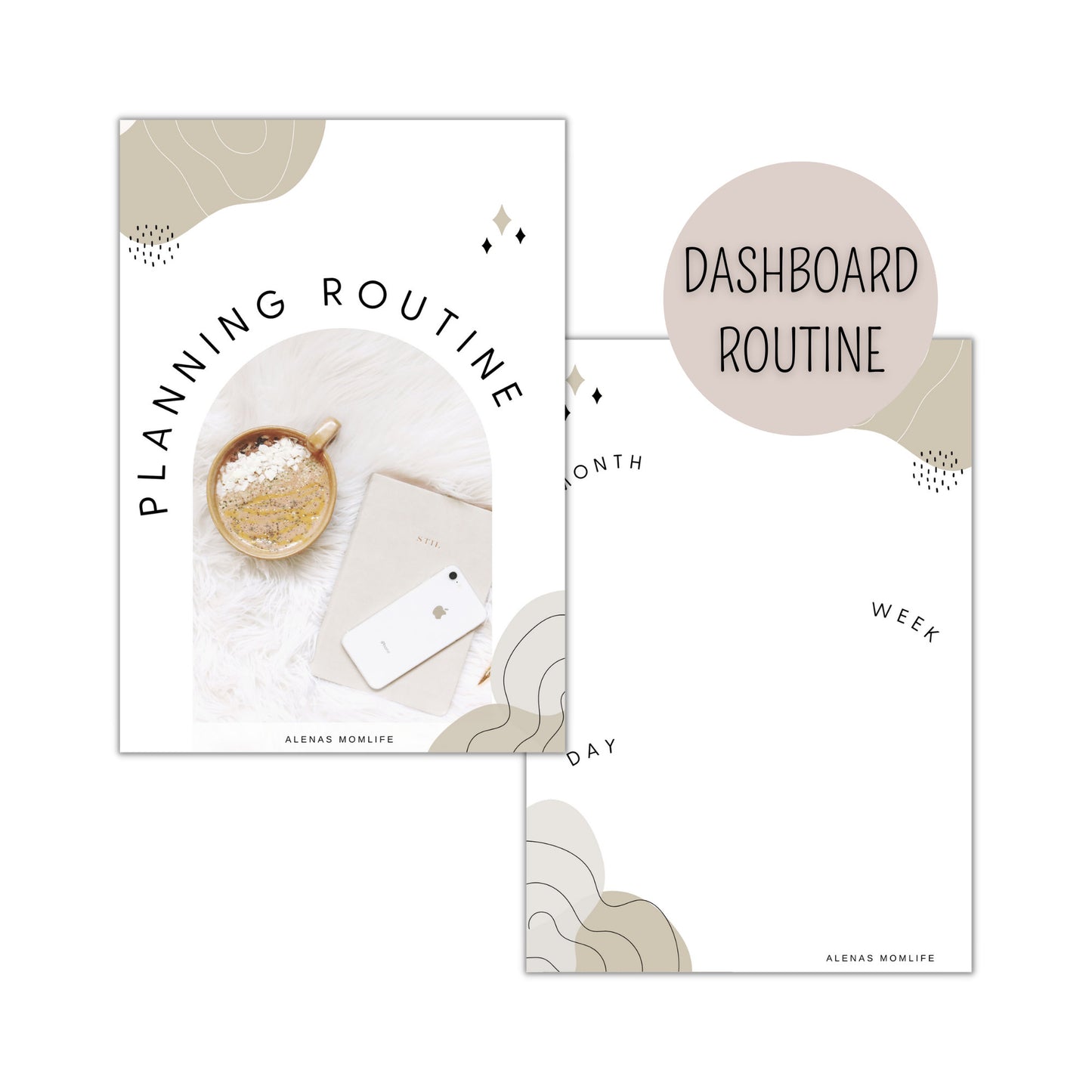 Planning Routine Dashboard I Minimalistisches Dashboard | A5 A6 B6 Half Letter Personal