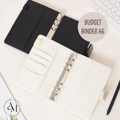 DELUXE BUDGET BINDER A6 für die Umschlagmethode - Croco beige